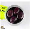 Image 1 : #2 -LOT OF 4 NATURAL RUBY STONES 44.5CT TOTAL
