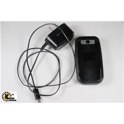 LG FLIP PHONE WITH CHARGER LOCKED TO BELL