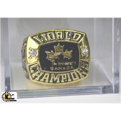 1994 TEAM CANADA BILL RANFORD REPLICA RING