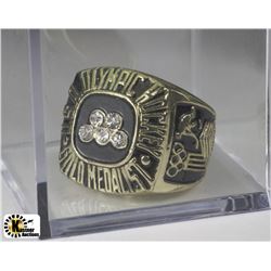 1980 TEAM USA GOLD MEDAL OYLIMPIC RING REPLICA