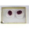 Image 1 : #1-NATURAL RUBY STONE 17.5CT X2