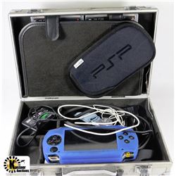 PSP GAME CONSOLE,CHARGER, 2 GAMES INCL FIGHT NIGHT