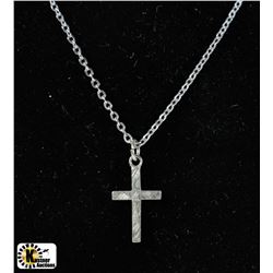VINTAGE FORSTNER .925 SILVER CHAIN & CROSS PENDANT