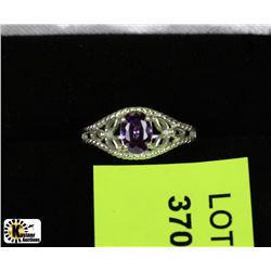 AMETHYST .925 SILVER RING SIZE 7