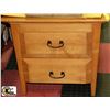 Image 1 : SOLID WOOD 2 DRAWER NIGHT TABLE