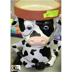 BESSIE THE COW 7" POT 11" TALL