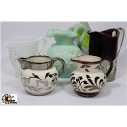 5 ASSORTED COLLECTIBLE CREAMERS