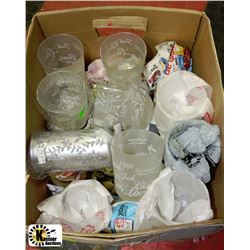 2 DOZEN LARGE GLASS WEDDING CANDLE HOLDERS