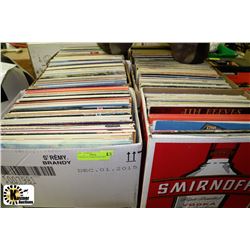 6 BOXES OF ASSORTED RECORDS