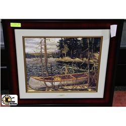 TOM THOMPSON THE CANOE OIL PAINTING