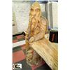 Image 3 : CHAINSAW CARVING VIKING & DRAGON W/BENCH
