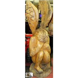 CHAINSAW CARVING ANGEL 5'H