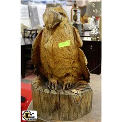 CHAINSAW CARVING EAGLE 25"H