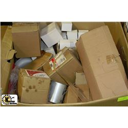 BOX OF ASSORTED ELECTRICAL INCLUDING WIRE,