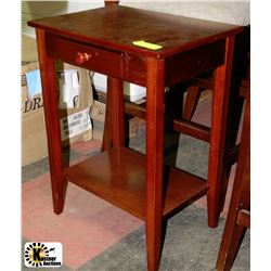 WOOD 1 DRAWER TELEPHONE STAND