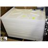 Image 1 : LOT OF 42 WHITE PLASTIC WASHER PANS NEW IN BOX