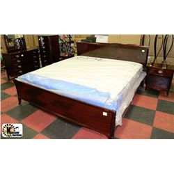 MAHOGANY GIBBARD BEDROOM SUITE- MATTRESS NOT INCL.