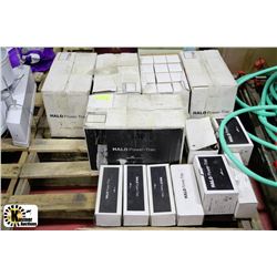 PALLET OF HALO POWER TRAC LAMPHOLDERS BLACK
