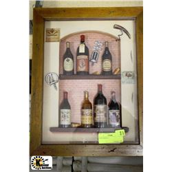 HANGING WINE SHADOW BOX DISPLAY
