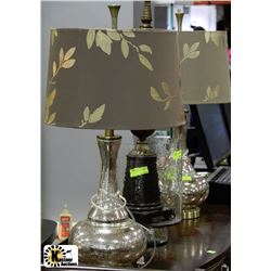 PAIR OF SHOWHOME MIRRORED LAMPS