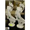 Image 1 : PAIR OF PORCELAIN LADY ORNAMENTS