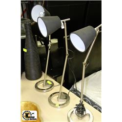 SHOWHOME SET OF 3 MATCHING TABLE LAMPS