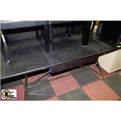 SHOWHOME LARGE LEATHER TOP OFFICE DESK