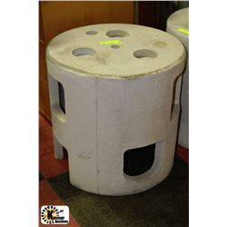 CEMENT OUTDOOR END TABLE