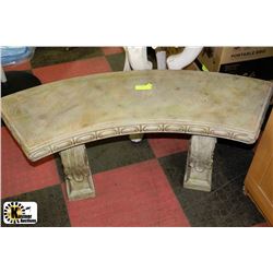 RESIN GARDEN BENCH GOLD 46"W