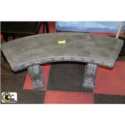 RESIN GARDEN BENCH GREEN 46"WIDE