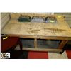 Image 1 : WOODEN ROLLING WORK BENCH