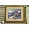 Image 1 : THOMAS KINKADE SUNDAY EVENING SLEIGHRIDE FRAMED