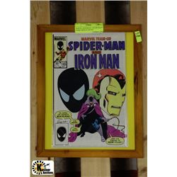 MARVEL SPIDERMAN AND IRONMAN COMIC DISPLAY 60CENT