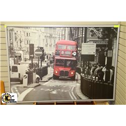 LARGE LONDON BUS PICTURE 55"X40"