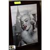 Image 1 : 3 POSE 3-D MARILYN MONROE FRAMED PICTURE 17" X 23"