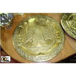 BRASS DECORATIVE EAGLE PLATE 22"WIDE