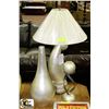 Image 1 : CONTEMPORARY SILVER VASE, LAMP W/ SHADE AND OTHER