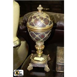 UNIQUE CANDY BOWL WITH LID 20"H