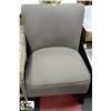 Image 1 : GREY FABRIC PARLOUR CHAIR