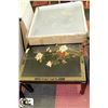 Image 1 : COFFEE TABLE AND BRAND NEW SIDE TABLE HAND PAINTED