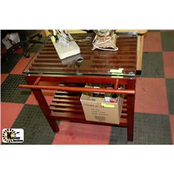 MAHOGANY WASH STAND 28" X 22" X 29" HIGH