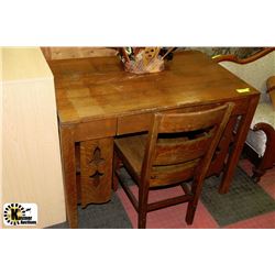 MISSION OAK DESK AND CHAIR