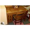 Image 1 : MISSION OAK DESK AND CHAIR