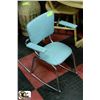 Image 1 : 1950'S CHROME & TEAL CHILDRENS ROCKING CHAIR