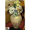 Image 1 : VASE WITH FLOWERS 34" HIGH