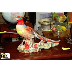 VINTAGE 13" HIGH BIRD ORNAMENT