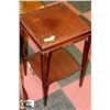 Image 1 : MAHOGANY 2 TIER PLANT STAND