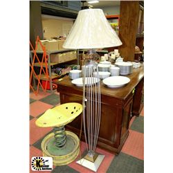 SHEEPHEAD FLOOR LAMP WITH SHADE 60"H