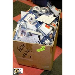 BOX OF EDMONTON OILERS & CALGARY FLAMES NITE LITES