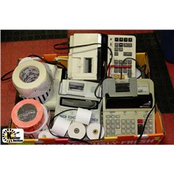 FLAT OF ACCOUNTING CALCULATORS & TILL PAPER